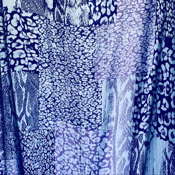 Studio J P R Long Purple Snakeskin Pattern Dress L - Picture 7 of 12